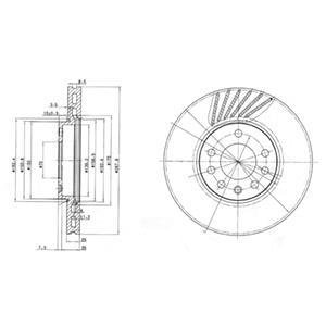 Гальмівний диск Delphi BG3142