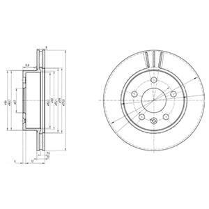 Гальмівний диск Delphi BG3296