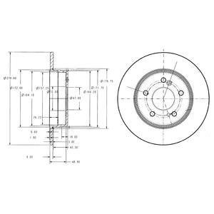 Гальмівний диск Delphi BG3326C