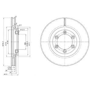 Гальмівний диск Delphi BG3523