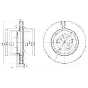 Диск тормозной Delphi BG3678