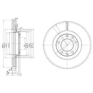 Гальмівний диск Delphi BG3682