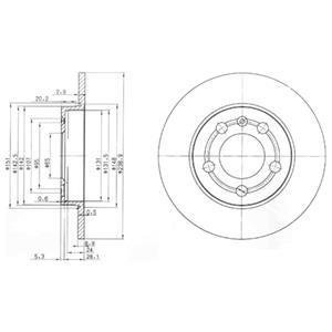 Гальмівний диск Delphi BG3738