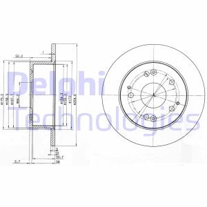 Диск тормозной Delphi BG3745