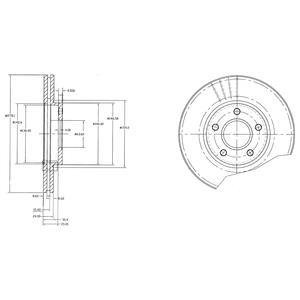 Гальмівний диск Delphi BG3826