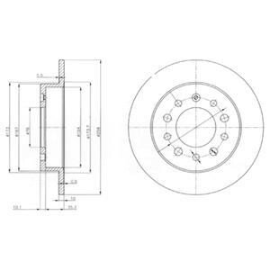 Гальмівний диск Delphi BG3862