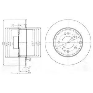 Гальмівний диск Delphi BG4012