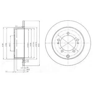 Гальмівний диск Delphi BG4037