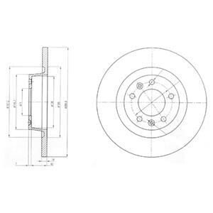 Гальмівний диск Delphi BG4085