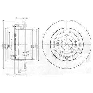 Гальмівний диск Delphi BG4136