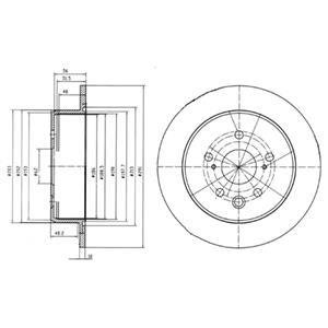 Тормозной диск Delphi BG4178