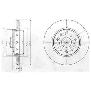 Диск тормозной Delphi BG4208