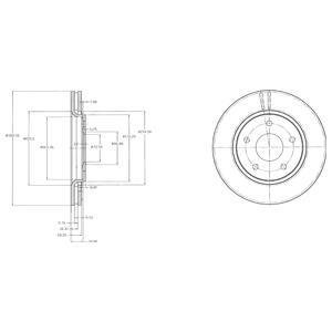 Гальмівний диск Delphi BG4212
