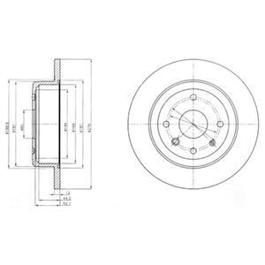 Диск тормозной Delphi BG4244