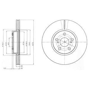Гальмівний диск Delphi BG4277