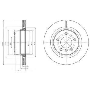 Тормозной диск задний вентилируемый Delphi BG4293C