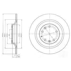 Диск тормозной Delphi BG4318