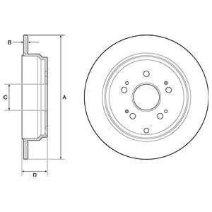 Диск тормозной Delphi BG4694C