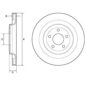Тормозной диск Delphi BG4832C