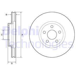 Тормозной диск Delphi BG4918C