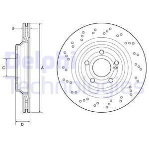 Тормозной диск Delphi BG4920C