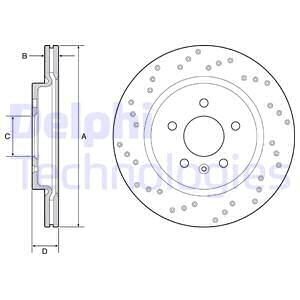 Тормозной диск Delphi BG4923C