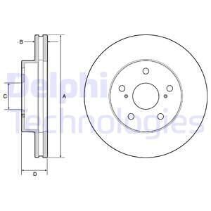 Тормозной диск Delphi BG4926C