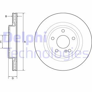 Диск тормозной Delphi BG4927C