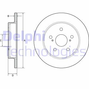 Диск тормозной Delphi BG4928C