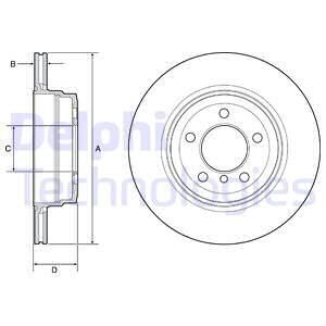 Тормозной диск Delphi BG4937C
