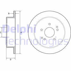 Диск тормозной Delphi BG4940C