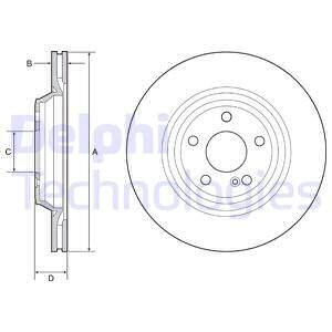 Тормозной диск Delphi BG4957C