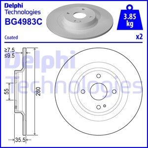 Тормозной диск Delphi BG4983C