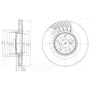 Гальмівний диск Delphi BG9011