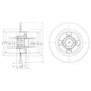 Тормозной диск задний невентилируемый Delphi BG9029RSC