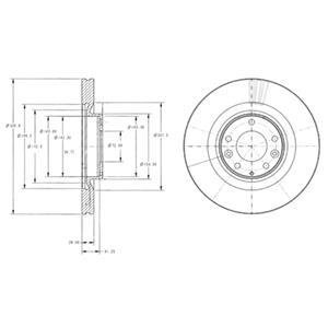 Гальмівний диск Delphi BG9104 (фото 1)