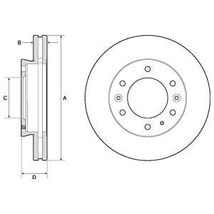 Гальмівний диск Delphi BG9140C