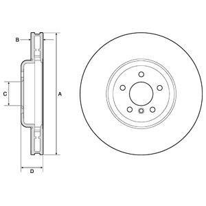 Диск тормозной Delphi BG9160C