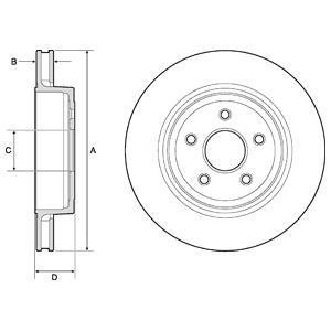 Диск тормозной Delphi BG9170C