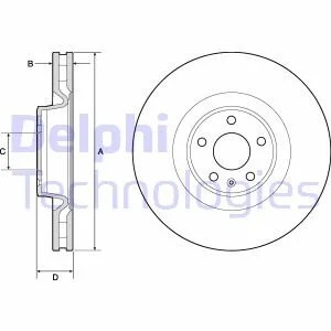 Диск тормозной Delphi BG9172C