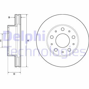 Гальмівний диск Delphi BG9180C