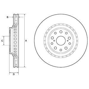 Тормозной диск Delphi BG9187C