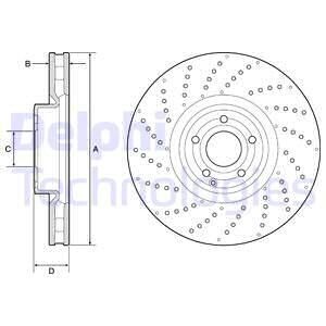 Тормозной диск Delphi BG9215C