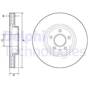 Тормозной диск Delphi BG9218C