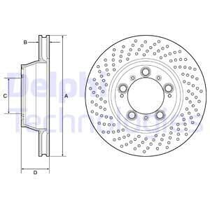 Тормозной диск Delphi BG9225C