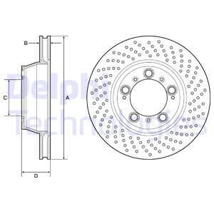 Тормозной диск Delphi BG9226C