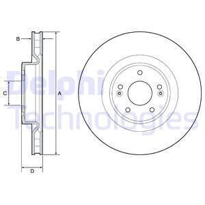 Тормозной диск Delphi BG9228C