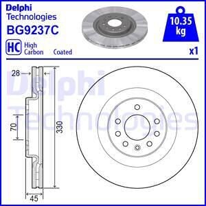 Тормозной диск Delphi BG9237C