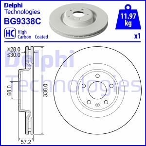 Тормозной диск Delphi BG9338C