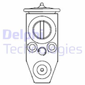 Клапан расширительный кондиционера Delphi CB1016V